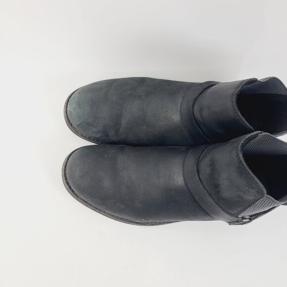 Teva Women's Black De La Vina Dos Harness Classic Leather Ankle Chelsea Boot 7 - Picture 3 of 7